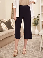 Wide Leg Pull-On Capris