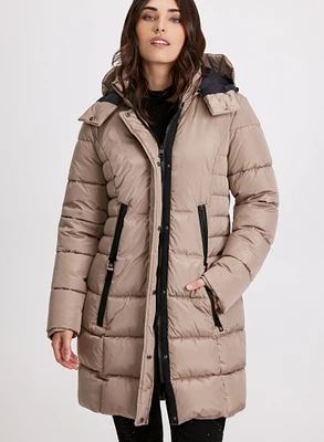 Manteau matelassé à capuchon
