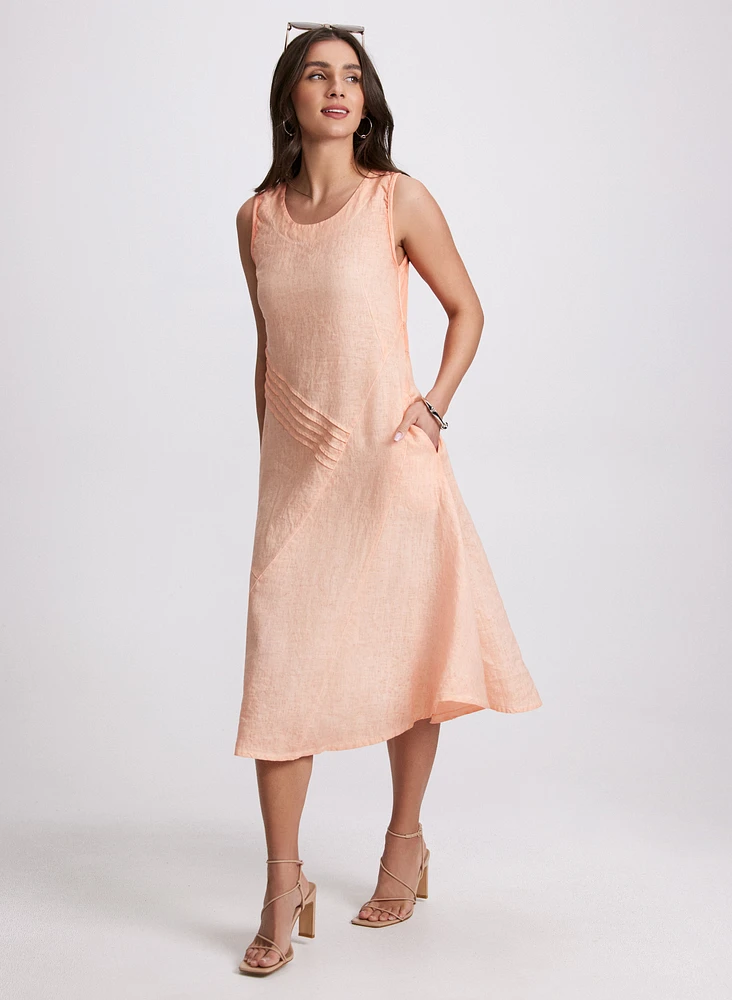 Robe midi en lin