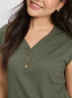 Knit Cap Sleeve Top