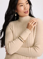 Cable & Rib Knit Sweater