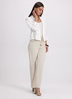 Olivia Crinkled Wide-Leg Pants