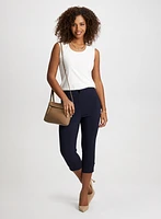 Sleeveless Top & Signature Fit Slim Leg Capris