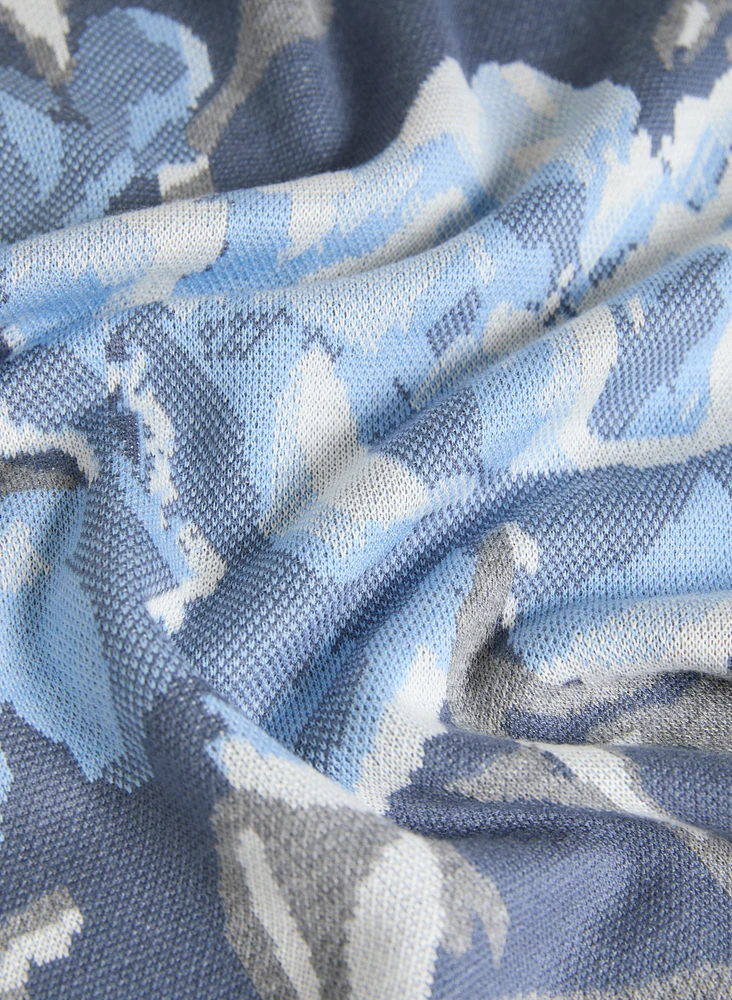 Pull à imprimé floral