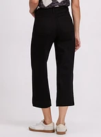 Wide-Leg Cropped Jeans