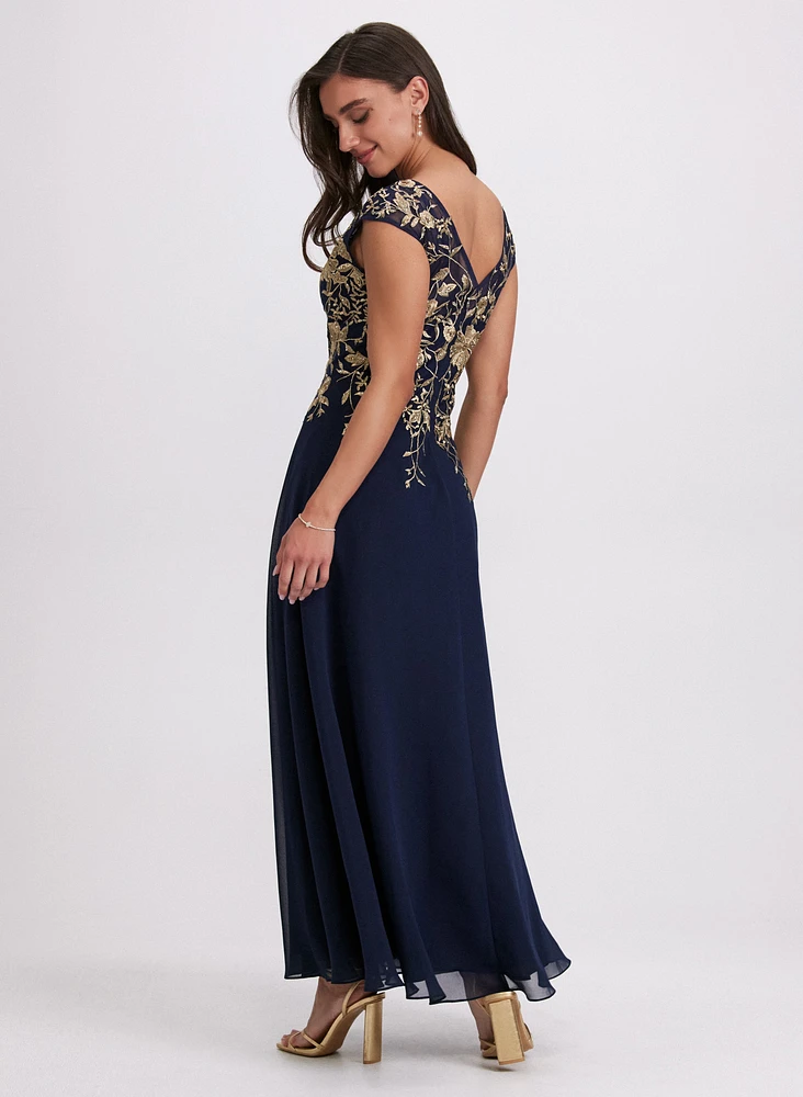 Floral Embroidered Dress