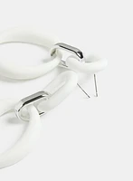Rubber Oval Earrings