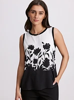 Two-Tone Sleeveless Top