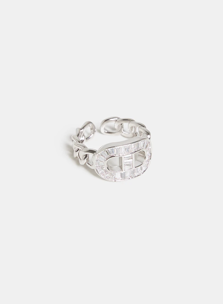 Bague à maillons de chaine