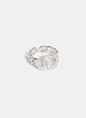 Bague à maillons de chaine