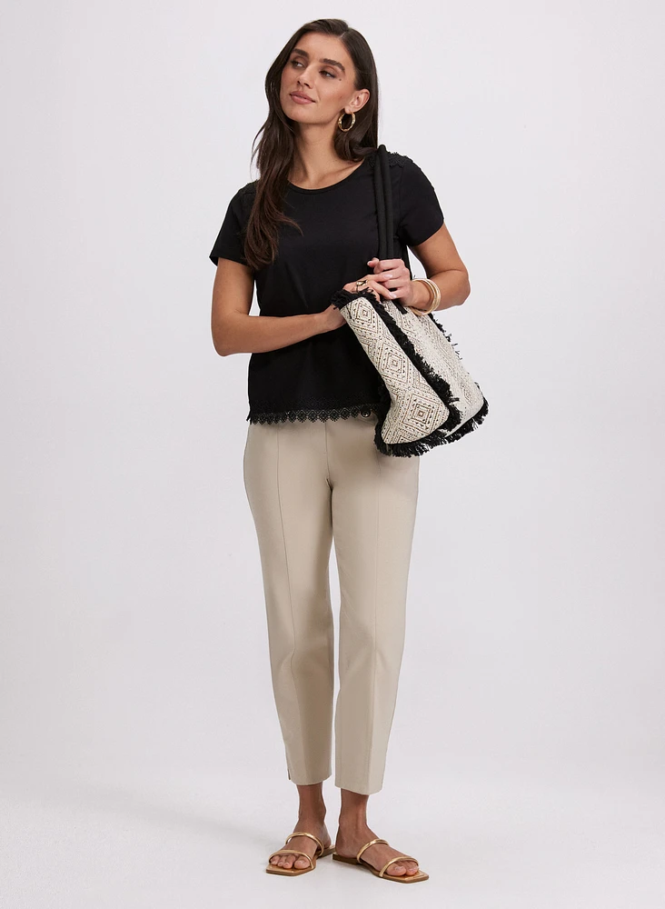 Crochet Trim T-Shirt