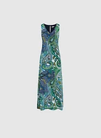 Paisley Print Maxi Dress