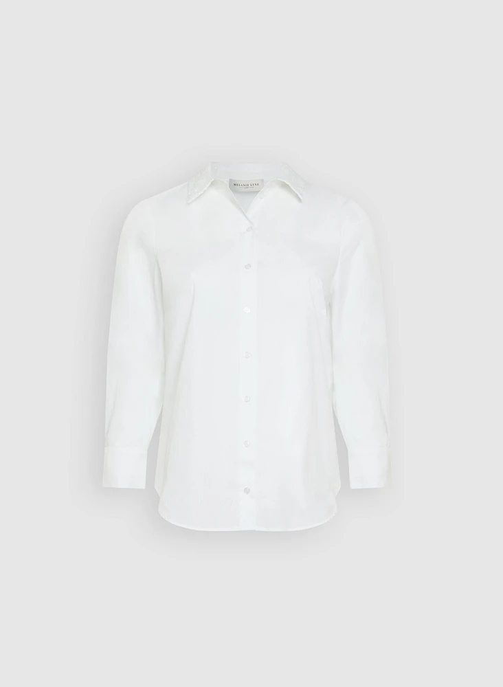 Melanie Lyne - Embroidered Back Blouse