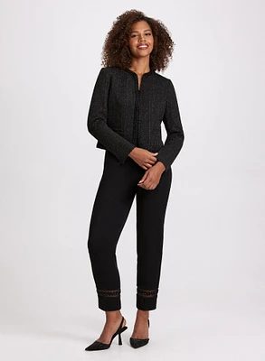 Beaded Bouclé Jacket & Sofia Crepe Pants