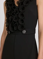 Organza Ruffle Detail Jumpsuit