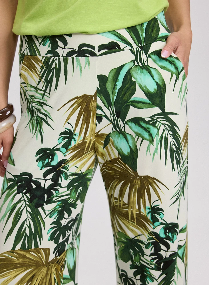 Olivia Leaf Print Pants
