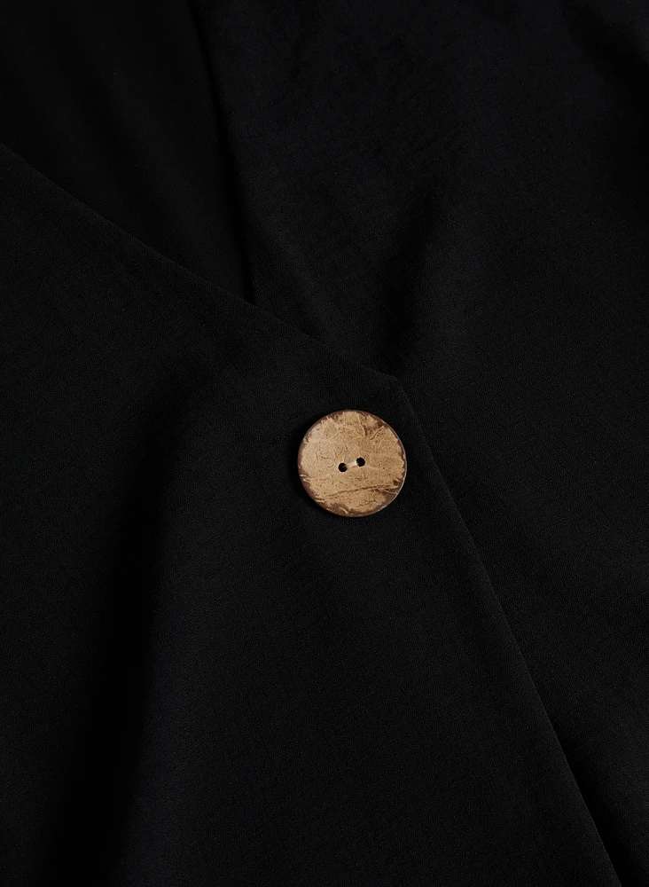 Decorative Button Dress