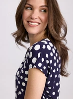 Polka Dot Print Top