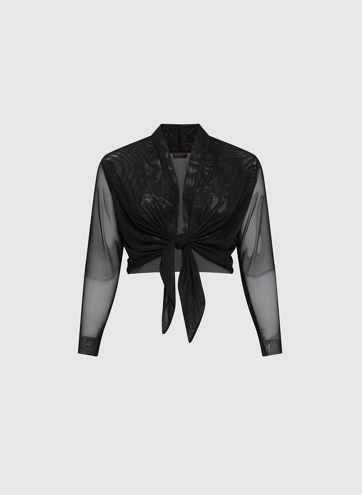 Mesh Long Sleeve Bolero