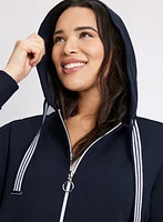 Haut zippé à capuche