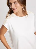 Crochet Hem T-Shirt