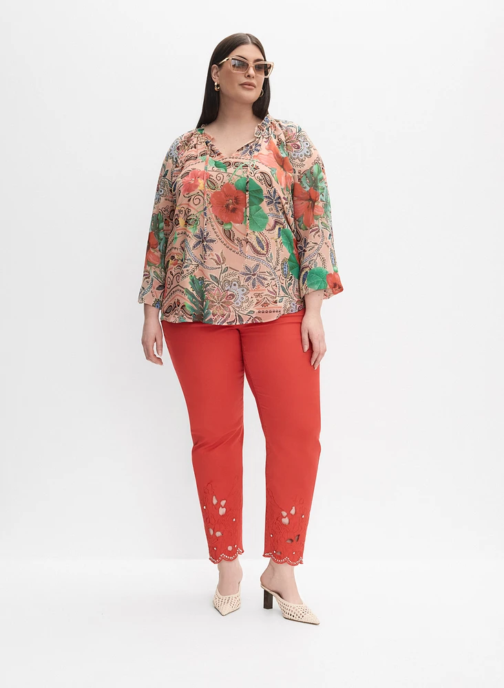 Melanie Lyne - Blouse à motif paisley tropical