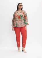 Melanie Lyne - Mixed Print Blouse