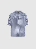Striped Cotton Blouse