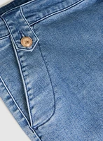 Faded Wide-Leg Jeans