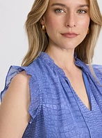 Snake Print Chiffon Blouse