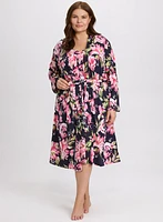 Floral Nightgown & Bathrobe Set