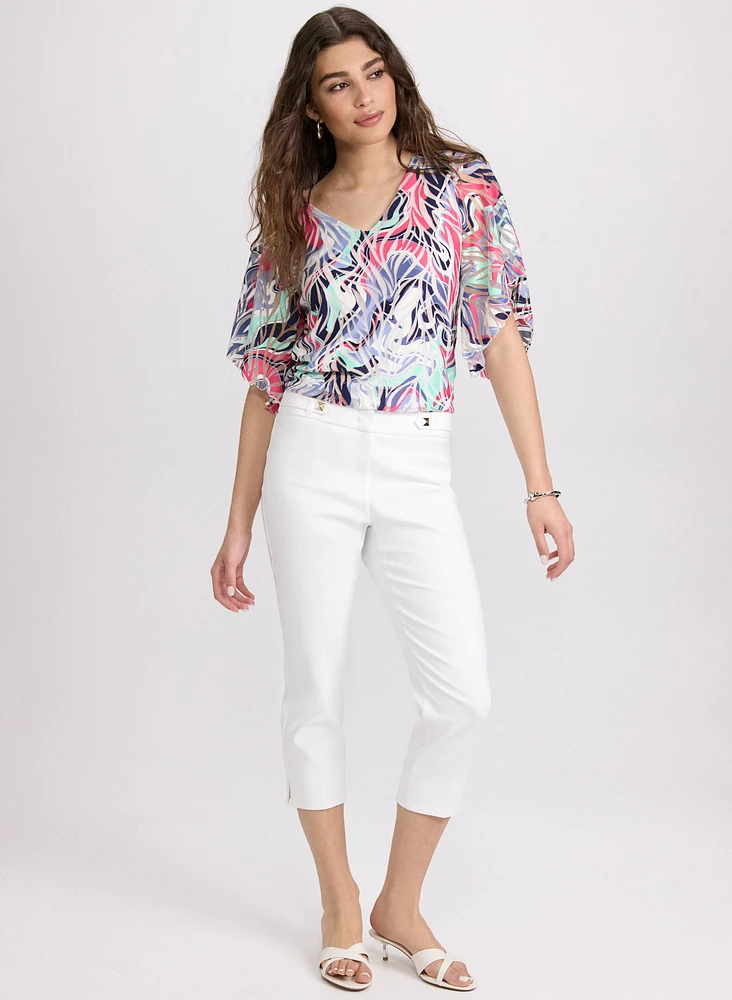 Mesh Abstract Blouse