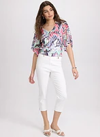 Mesh Abstract Blouse