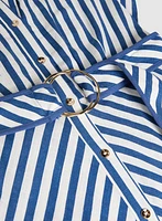 Striped Shirt Dress