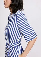 Striped Shirt Dress