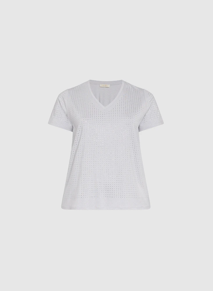 T-shirt à pierres