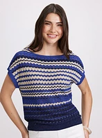 Lurex Striped Knit