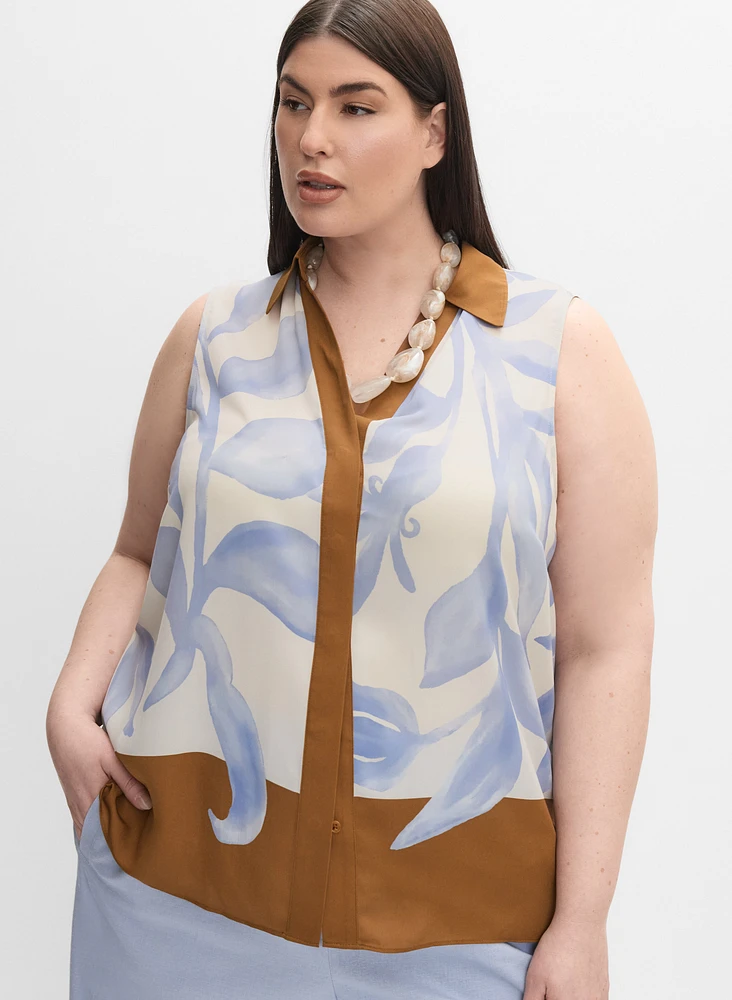 Melanie Lyne - Floral Sleeveless Blouse