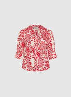Melanie Lyne - Blouse en lin à motif paisley