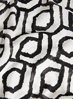 Scoop Neck Geometric Print Top