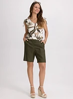 Stretch Linen Shorts