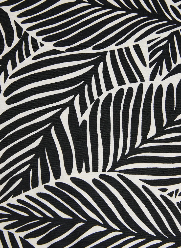 Leaf Print Top