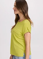 Cuffed Sleeve T-Shirt