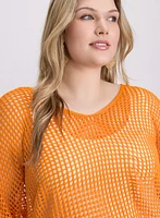 Open Knit Pullover