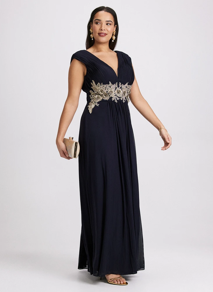 Embroidered Appliqué Dress