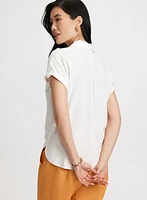 Tie Detail Button Down Blouse