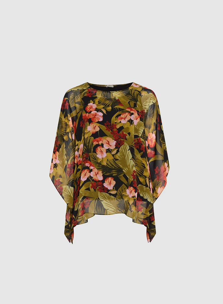 Tropical Print Blouse
