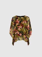 Tropical Print Blouse
