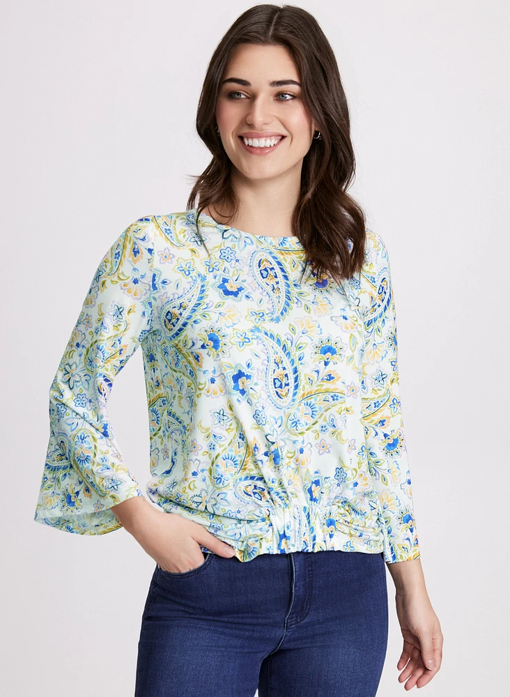 Paisley Print Top