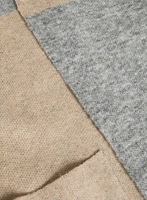Colour Block Open-Front Cardigan
